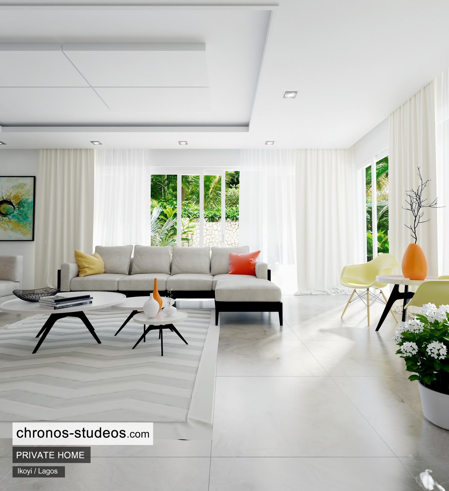 Living room design by chronos studeos architects 2