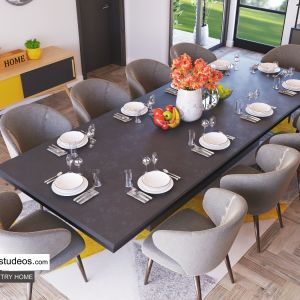 dining room area design by Chronos Studeos Architects interior designer in Lagos (4)