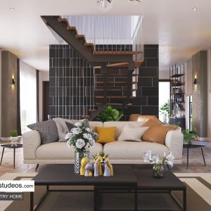 staircase design idea for modern home style in Lagos Nigeria Architects Chronos Studeos (1)