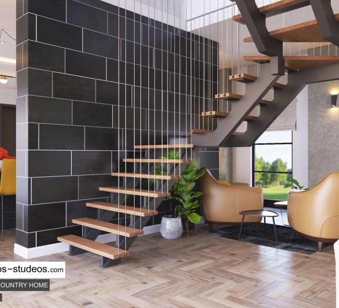 staircase design idea for modern home style in Lagos Nigeria Architects Chronos Studeos (2)