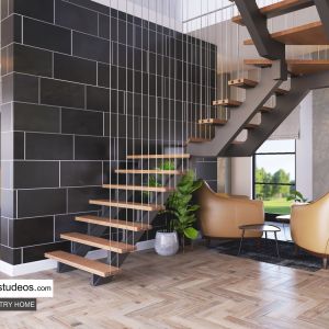 staircase design idea for modern home style in Lagos Nigeria Architects Chronos Studeos (2)
