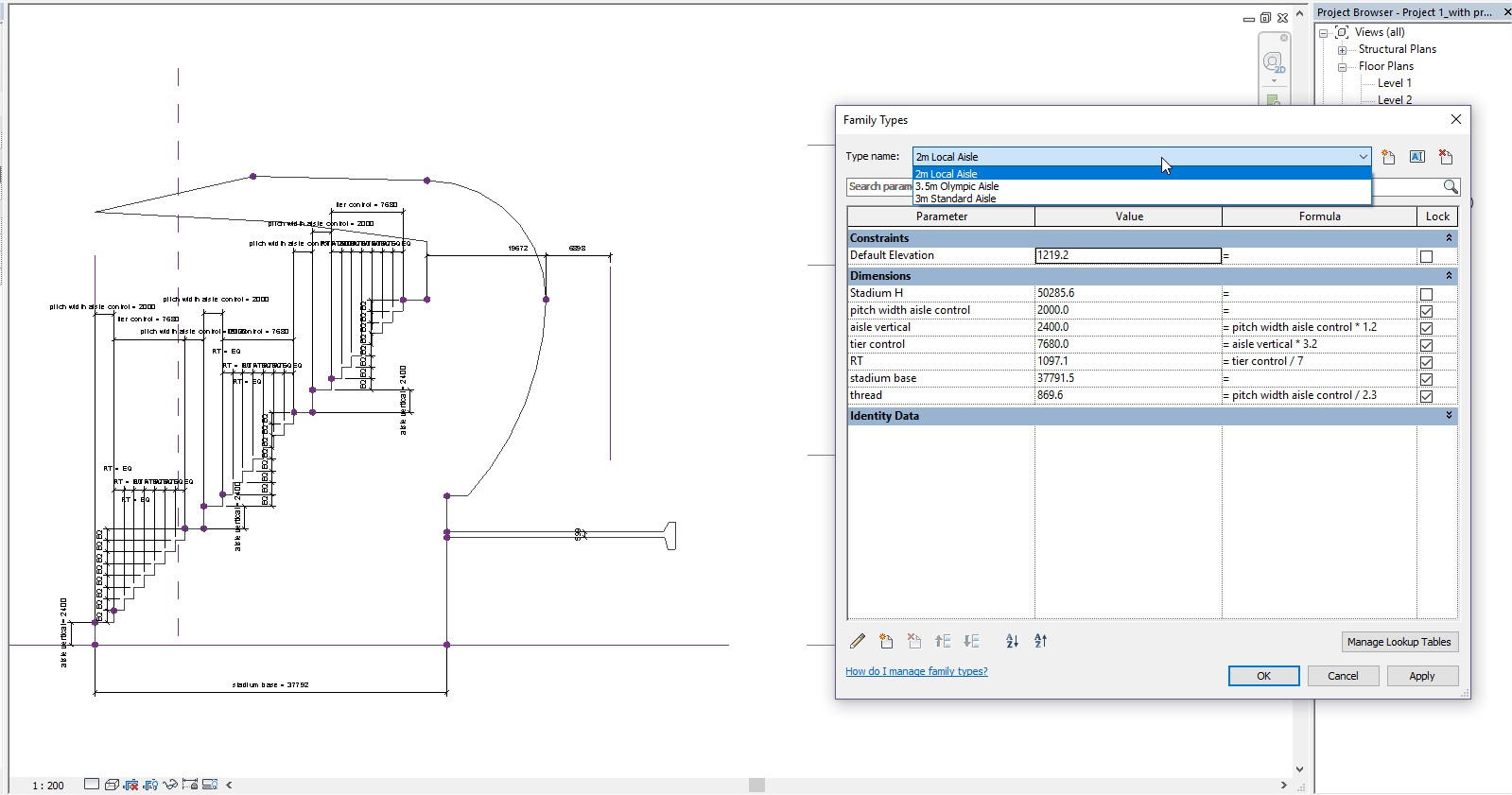 Allianz Arena - Parametric Modelling - sectional profile 2