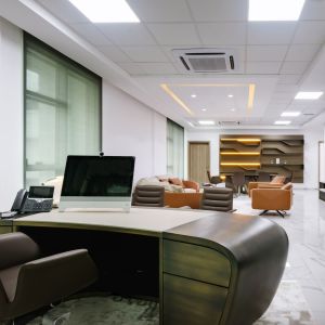 office reception ideas - prudent energy headquarters