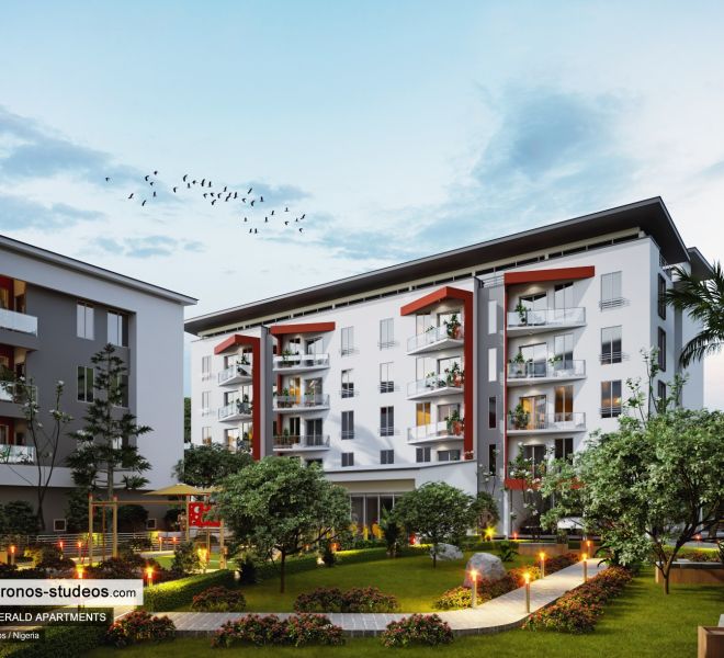 3D rendering Nigeria Chronos Studeos Emerald Apartments (1)