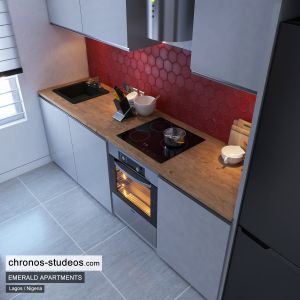 The Emerald Apartments One Bedroom Chronos Studeos Architects Home Design Ideas Lagos (2)