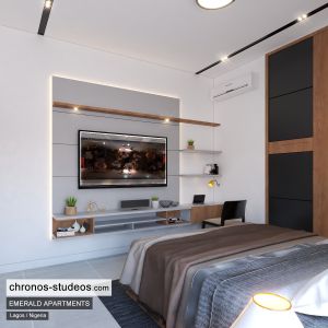 The Emerald Apartments Three bedroom Bedroom Design Ideas Chronos Studeos Architects (8)
