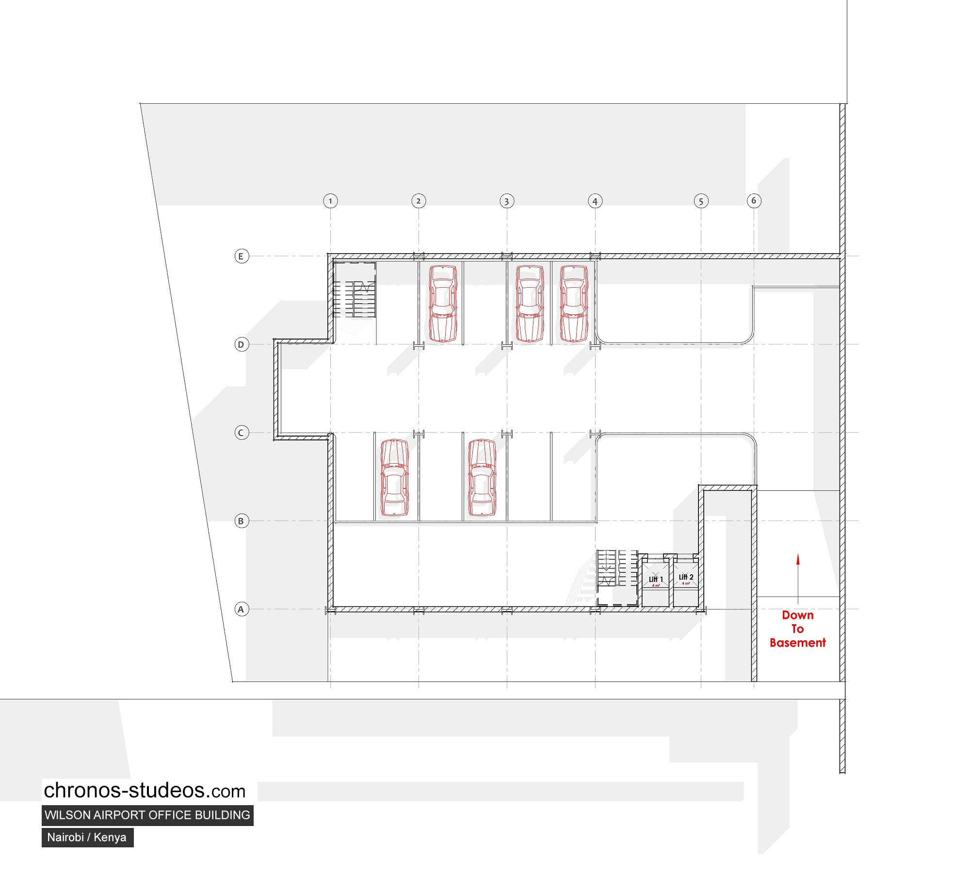 Wilson Airport Office Building- Floor Plan – Basement Floor Plan ...