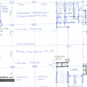 wilson airport office building - sketch