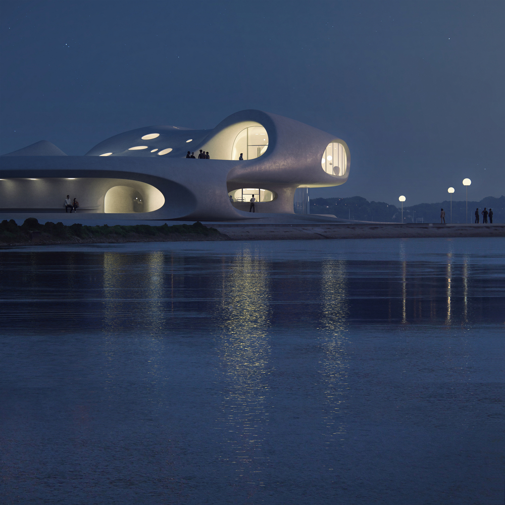 The Wormhole Library by MAD Architects