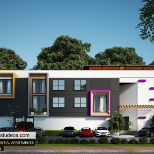 3d visualization of a Residential Apartment in Lekki